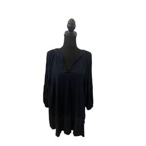 Ava & Viv Navy Tunic 2x Sheer